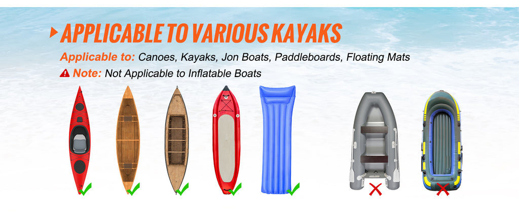 Kayak Cart 450lbs Detachable Canoe Trolley Cart